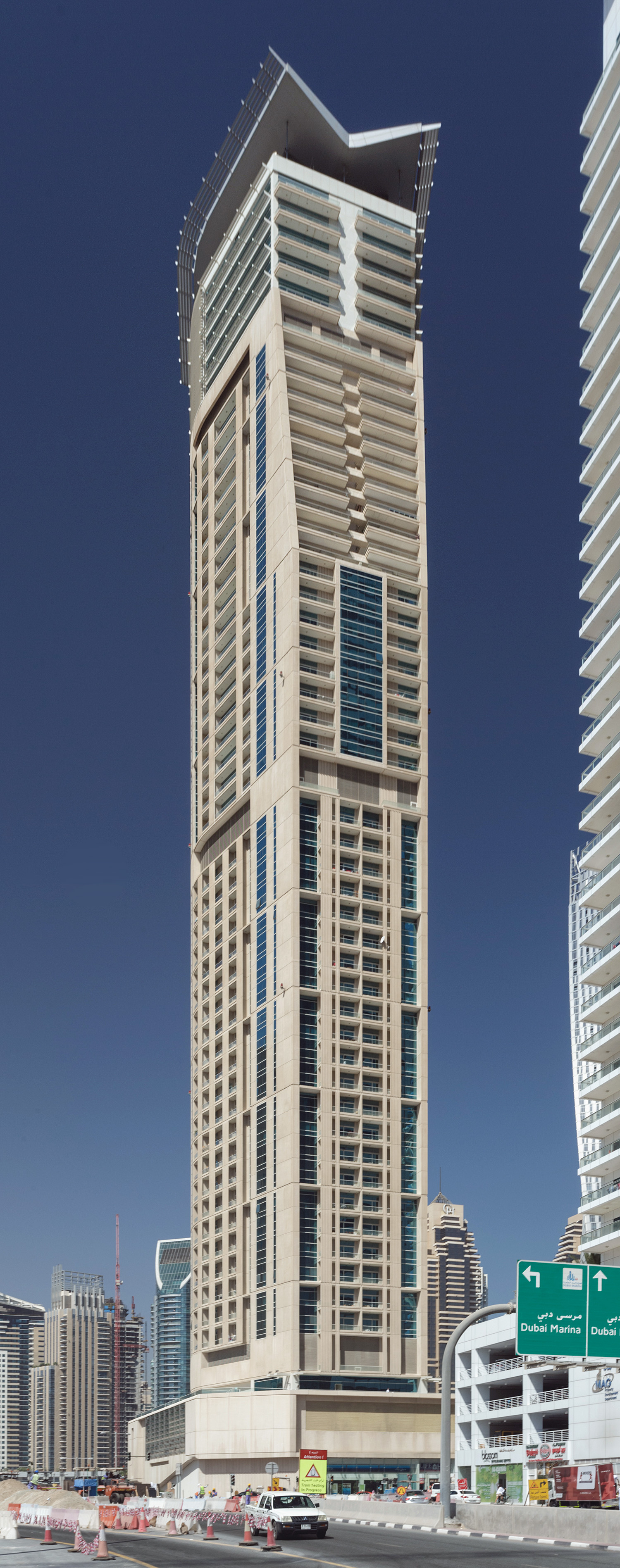 Marina Heights, Dubai - View from the northeast. © Mathias Beinling